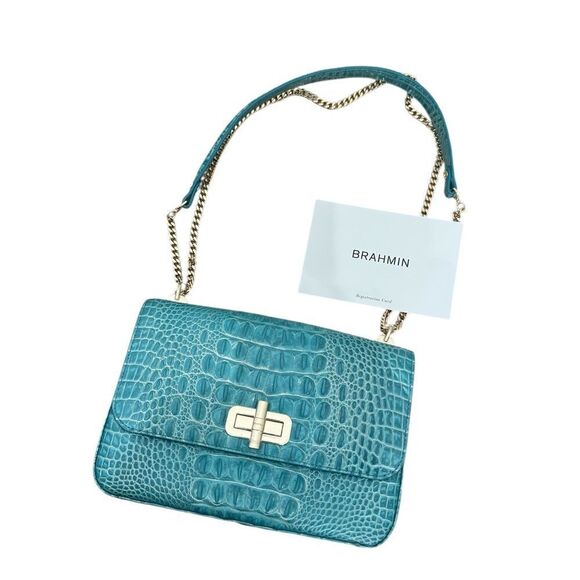 NWT BRAHMIN Rosalie Crossbody Shoulder bag in Mermaid Green Melbourne - Picture 11 of 14